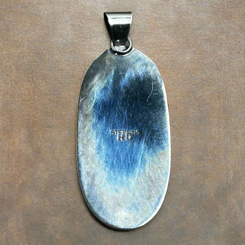 Henry Davis Signed Sterling/Gold Pendant