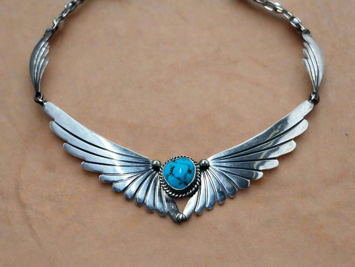 Mike Platero Feather/Wing Necklace