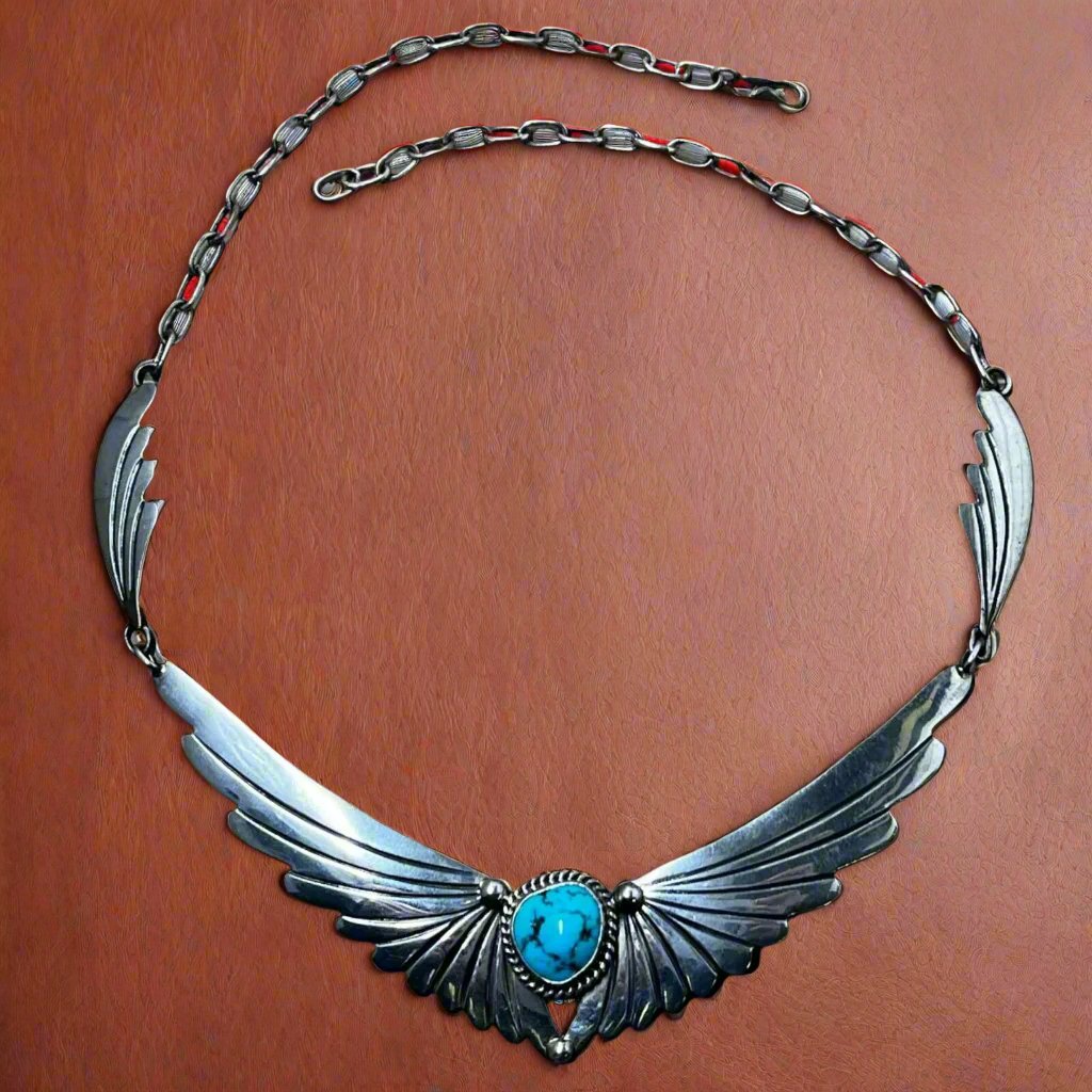 Mike Platero Feather/Wing Necklace