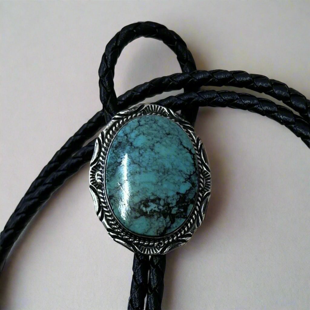 Rare Signed Richard Begay - Navajo Turquoise Bolo