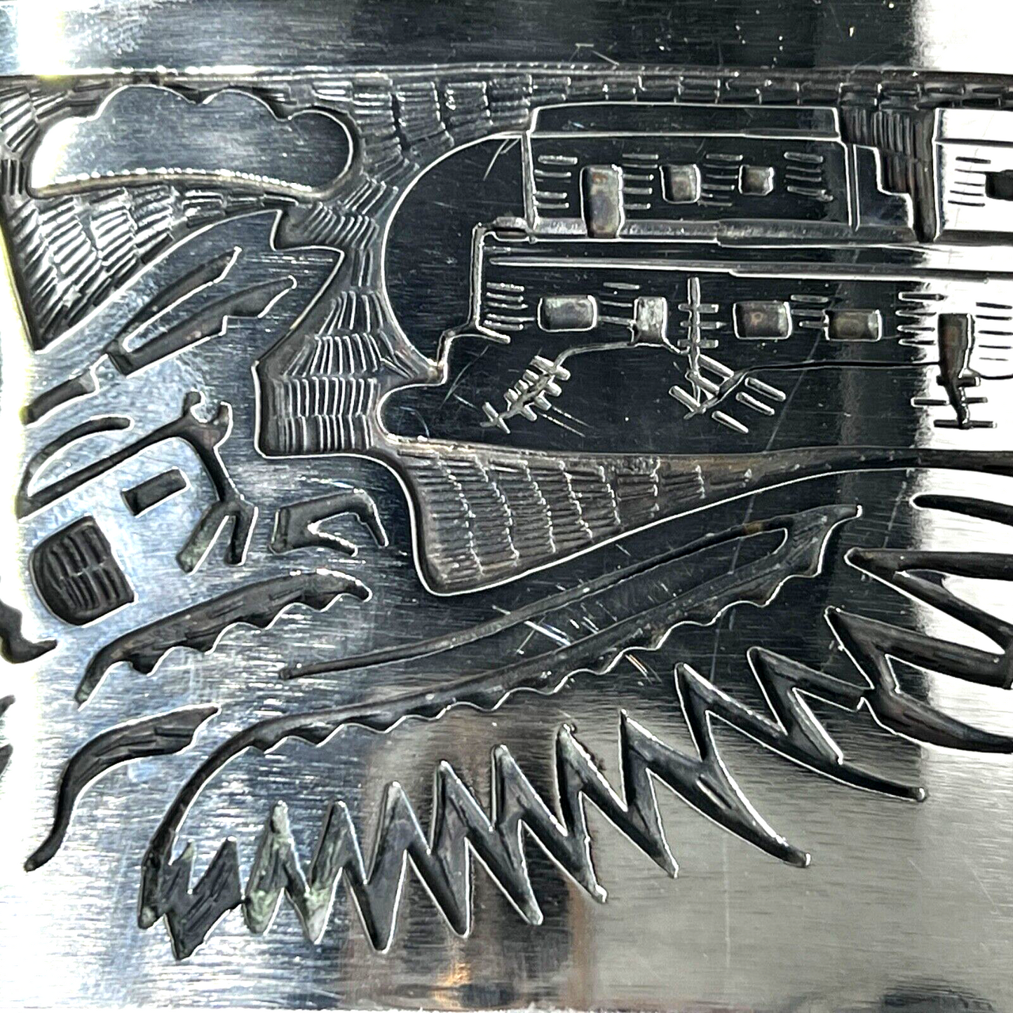 Rare Vintage Hopi Kachina Buckle